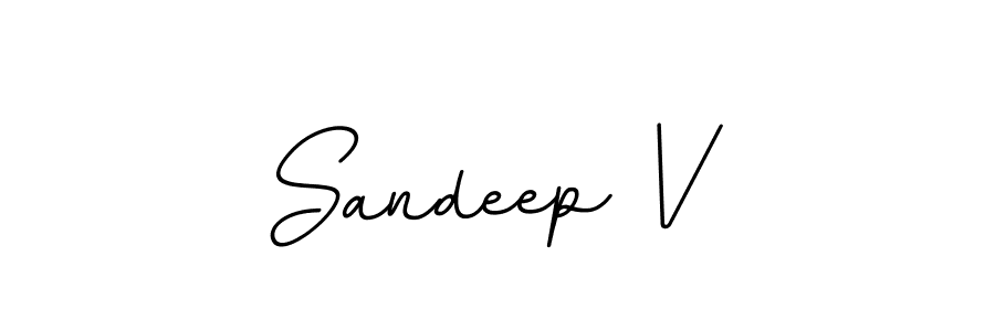 This is the best signature style for the Sandeep V name. Also you like these signature font (BallpointsItalic-DORy9). Mix name signature. Sandeep V signature style 11 images and pictures png