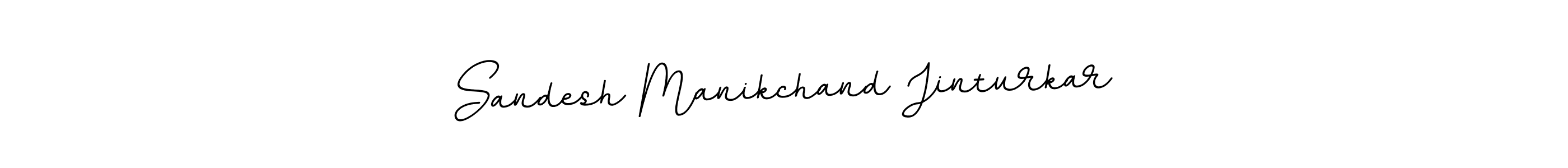 How to make Sandesh Manikchand Jinturkar name signature. Use BallpointsItalic-DORy9 style for creating short signs online. This is the latest handwritten sign. Sandesh Manikchand Jinturkar signature style 11 images and pictures png