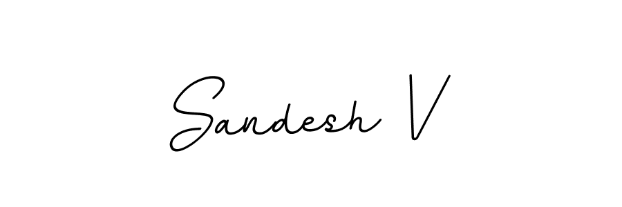 Similarly BallpointsItalic-DORy9 is the best handwritten signature design. Signature creator online .You can use it as an online autograph creator for name Sandesh V. Sandesh V signature style 11 images and pictures png