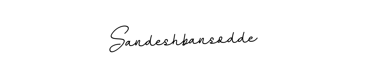 How to make Sandeshbansodde signature? BallpointsItalic-DORy9 is a professional autograph style. Create handwritten signature for Sandeshbansodde name. Sandeshbansodde signature style 11 images and pictures png
