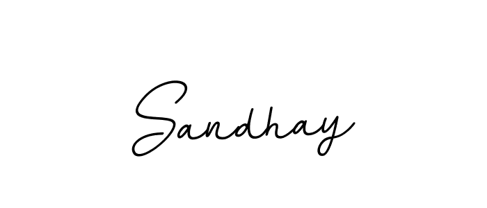 Make a beautiful signature design for name Sandhay. With this signature (BallpointsItalic-DORy9) style, you can create a handwritten signature for free. Sandhay signature style 11 images and pictures png