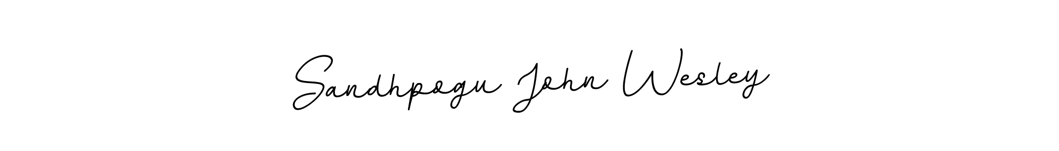 It looks lik you need a new signature style for name Sandhpogu John Wesley. Design unique handwritten (BallpointsItalic-DORy9) signature with our free signature maker in just a few clicks. Sandhpogu John Wesley signature style 11 images and pictures png