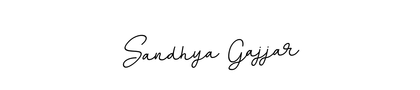 How to make Sandhya Gajjar name signature. Use BallpointsItalic-DORy9 style for creating short signs online. This is the latest handwritten sign. Sandhya Gajjar signature style 11 images and pictures png