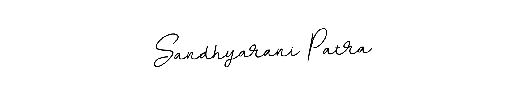 The best way (BallpointsItalic-DORy9) to make a short signature is to pick only two or three words in your name. The name Sandhyarani Patra include a total of six letters. For converting this name. Sandhyarani Patra signature style 11 images and pictures png