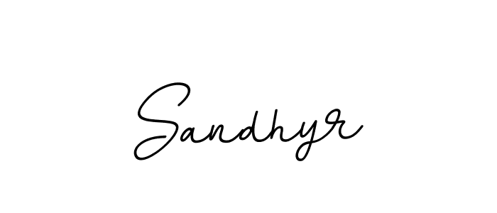 Use a signature maker to create a handwritten signature online. With this signature software, you can design (BallpointsItalic-DORy9) your own signature for name Sandhyr. Sandhyr signature style 11 images and pictures png