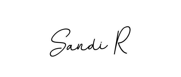 It looks lik you need a new signature style for name Sandi R. Design unique handwritten (BallpointsItalic-DORy9) signature with our free signature maker in just a few clicks. Sandi R signature style 11 images and pictures png