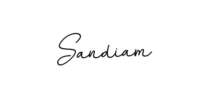 Make a beautiful signature design for name Sandiam. With this signature (BallpointsItalic-DORy9) style, you can create a handwritten signature for free. Sandiam signature style 11 images and pictures png