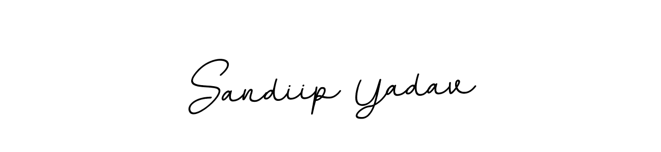 Use a signature maker to create a handwritten signature online. With this signature software, you can design (BallpointsItalic-DORy9) your own signature for name Sandiip Yadav. Sandiip Yadav signature style 11 images and pictures png