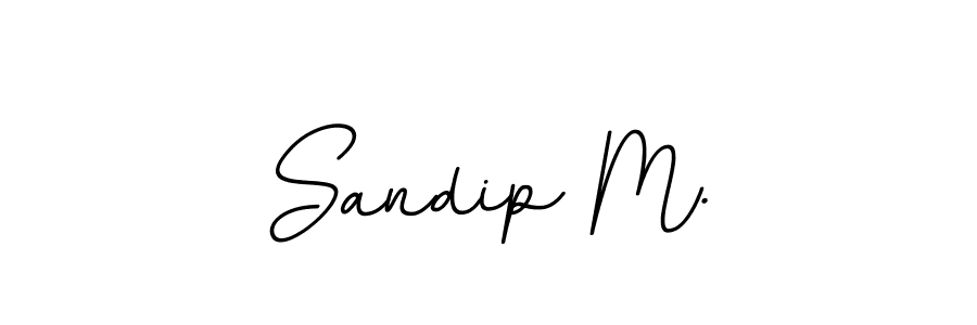 Similarly BallpointsItalic-DORy9 is the best handwritten signature design. Signature creator online .You can use it as an online autograph creator for name Sandip M.. Sandip M. signature style 11 images and pictures png