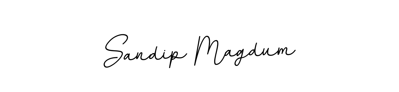 Make a beautiful signature design for name Sandip Magdum. With this signature (BallpointsItalic-DORy9) style, you can create a handwritten signature for free. Sandip Magdum signature style 11 images and pictures png