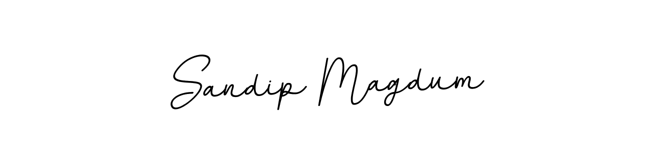 Make a beautiful signature design for name Sandip Magdum. With this signature (BallpointsItalic-DORy9) style, you can create a handwritten signature for free. Sandip Magdum signature style 11 images and pictures png