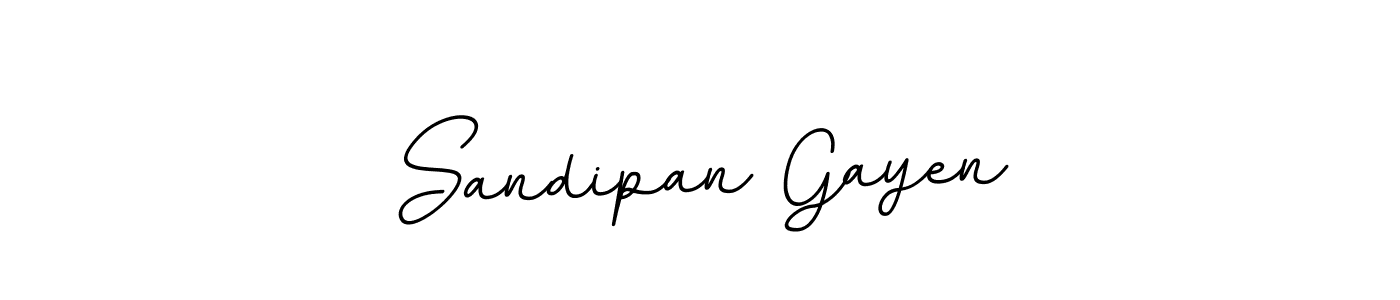 You should practise on your own different ways (BallpointsItalic-DORy9) to write your name (Sandipan Gayen) in signature. don't let someone else do it for you. Sandipan Gayen signature style 11 images and pictures png