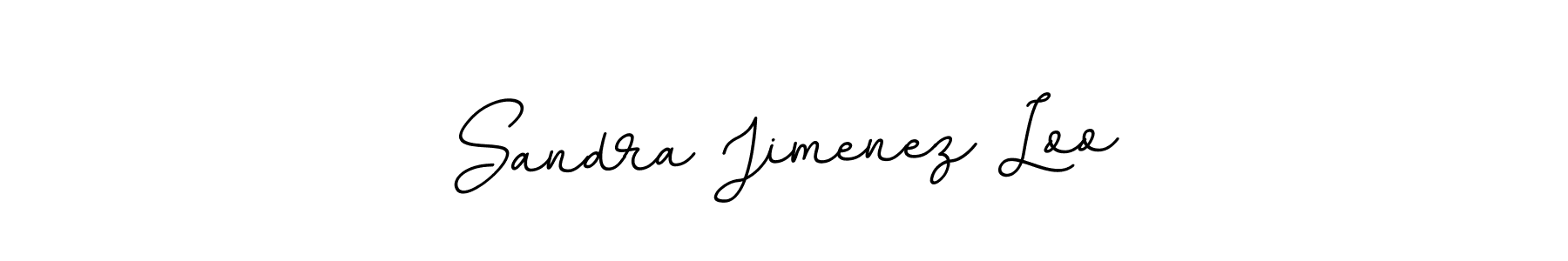 You should practise on your own different ways (BallpointsItalic-DORy9) to write your name (Sandra Jimenez Loo) in signature. don't let someone else do it for you. Sandra Jimenez Loo signature style 11 images and pictures png