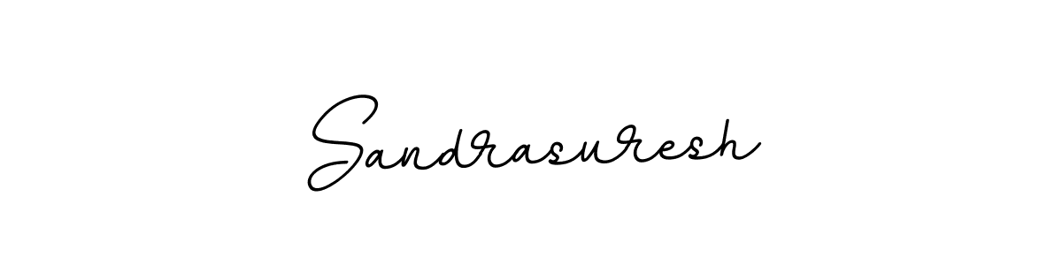 How to make Sandrasuresh name signature. Use BallpointsItalic-DORy9 style for creating short signs online. This is the latest handwritten sign. Sandrasuresh signature style 11 images and pictures png