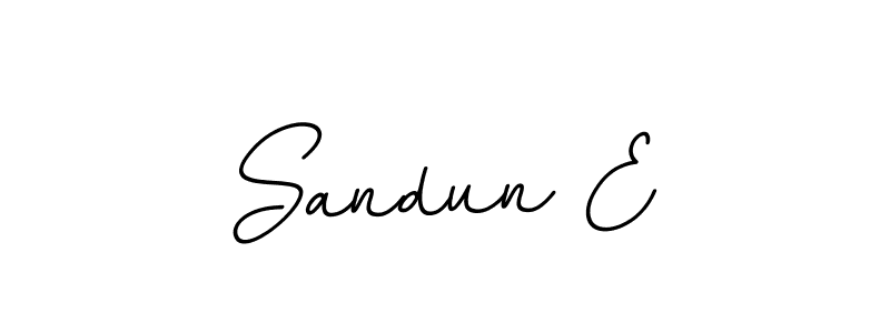 if you are searching for the best signature style for your name Sandun E. so please give up your signature search. here we have designed multiple signature styles  using BallpointsItalic-DORy9. Sandun E signature style 11 images and pictures png