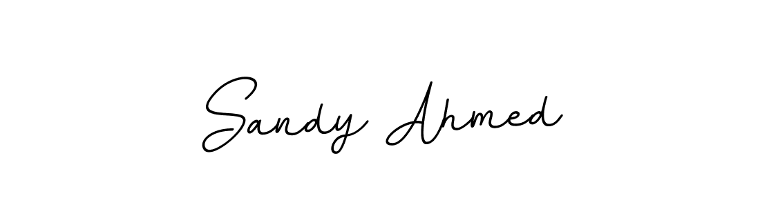 It looks lik you need a new signature style for name Sandy Ahmed. Design unique handwritten (BallpointsItalic-DORy9) signature with our free signature maker in just a few clicks. Sandy Ahmed signature style 11 images and pictures png
