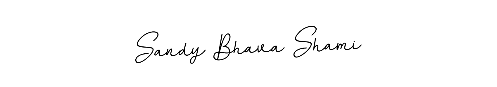 BallpointsItalic-DORy9 is a professional signature style that is perfect for those who want to add a touch of class to their signature. It is also a great choice for those who want to make their signature more unique. Get Sandy Bhava Shami name to fancy signature for free. Sandy Bhava Shami signature style 11 images and pictures png