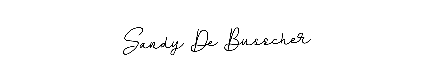 This is the best signature style for the Sandy De Busscher name. Also you like these signature font (BallpointsItalic-DORy9). Mix name signature. Sandy De Busscher signature style 11 images and pictures png