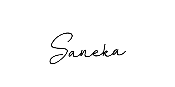 Make a beautiful signature design for name Saneka. With this signature (BallpointsItalic-DORy9) style, you can create a handwritten signature for free. Saneka signature style 11 images and pictures png