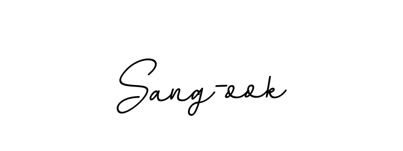 Create a beautiful signature design for name Sang-ook. With this signature (BallpointsItalic-DORy9) fonts, you can make a handwritten signature for free. Sang-ook signature style 11 images and pictures png