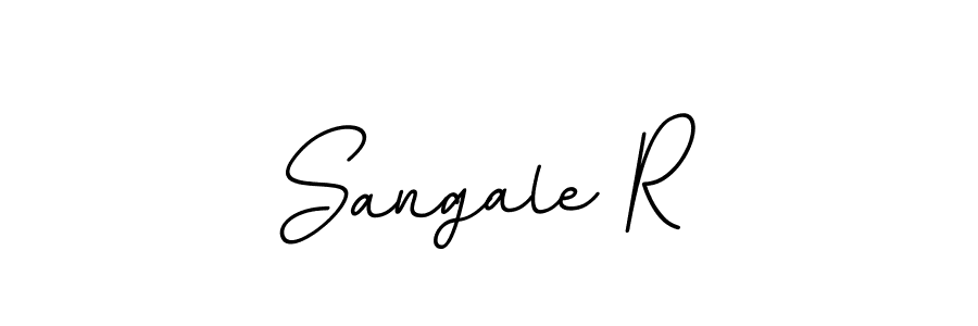 How to make Sangale R name signature. Use BallpointsItalic-DORy9 style for creating short signs online. This is the latest handwritten sign. Sangale R signature style 11 images and pictures png