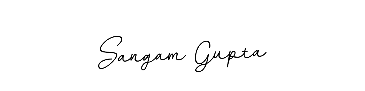 if you are searching for the best signature style for your name Sangam Gupta. so please give up your signature search. here we have designed multiple signature styles  using BallpointsItalic-DORy9. Sangam Gupta signature style 11 images and pictures png