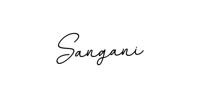 Sangani stylish signature style. Best Handwritten Sign (BallpointsItalic-DORy9) for my name. Handwritten Signature Collection Ideas for my name Sangani. Sangani signature style 11 images and pictures png