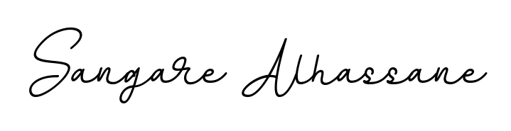 A dynamic signature style for Sangare Alhassane using BallpointsItalic-DORy9 script. Designed to look authentic, handwritten, and professional. Sangare Alhassane signature style 11 images and pictures png