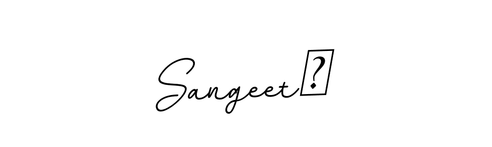 Make a beautiful signature design for name Sangeet​. With this signature (BallpointsItalic-DORy9) style, you can create a handwritten signature for free. Sangeet​ signature style 11 images and pictures png