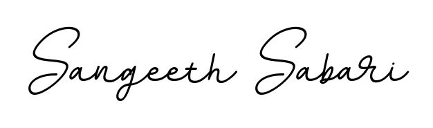 Looking for an artistic signature for Sangeeth Sabari? The BallpointsItalic-DORy9 calligraphy style gives a sophisticated flow suitable for business cards and emails. Sangeeth Sabari signature style 11 images and pictures png