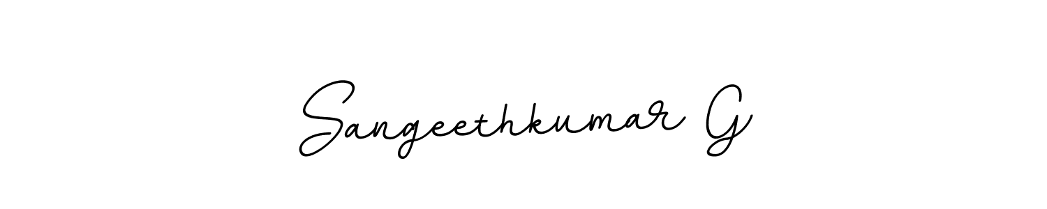 Make a beautiful signature design for name Sangeethkumar G. With this signature (BallpointsItalic-DORy9) style, you can create a handwritten signature for free. Sangeethkumar G signature style 11 images and pictures png