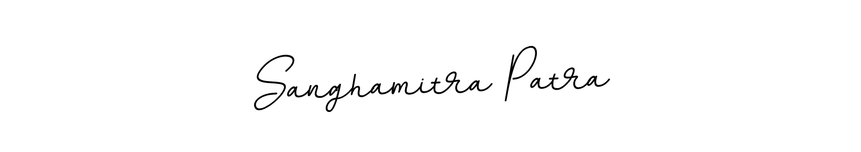 This is the best signature style for the Sanghamitra Patra name. Also you like these signature font (BallpointsItalic-DORy9). Mix name signature. Sanghamitra Patra signature style 11 images and pictures png