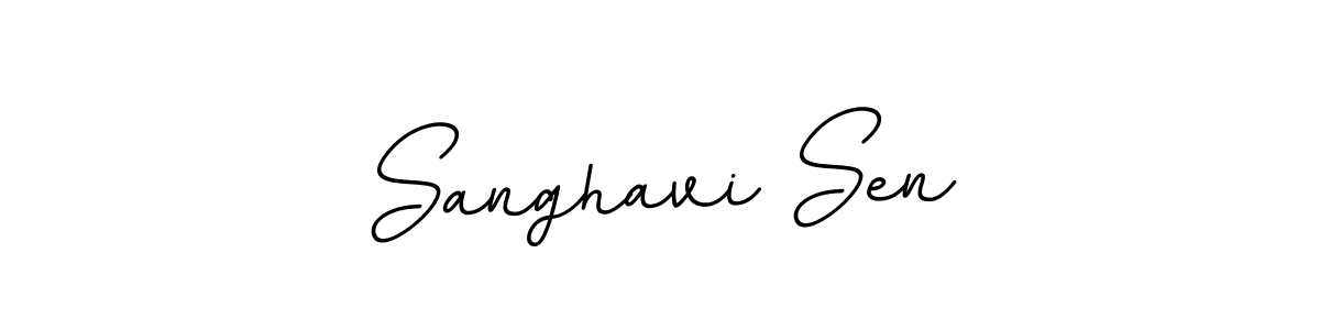 Make a beautiful signature design for name Sanghavi Sen. With this signature (BallpointsItalic-DORy9) style, you can create a handwritten signature for free. Sanghavi Sen signature style 11 images and pictures png