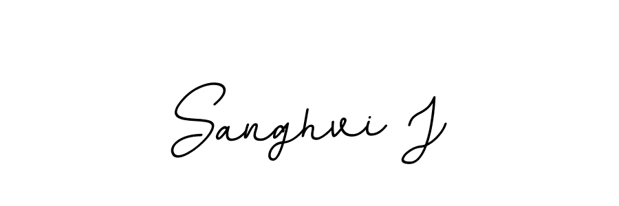 Sanghvi J stylish signature style. Best Handwritten Sign (BallpointsItalic-DORy9) for my name. Handwritten Signature Collection Ideas for my name Sanghvi J. Sanghvi J signature style 11 images and pictures png