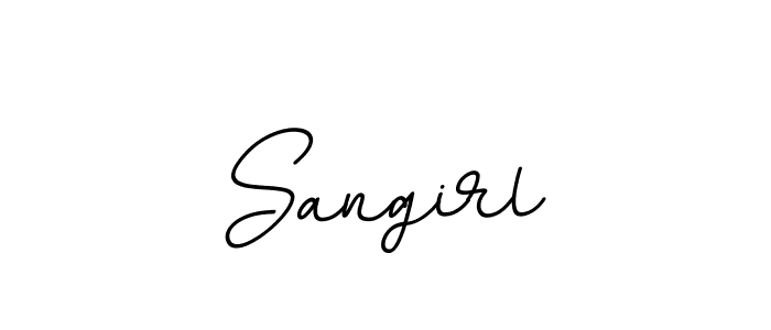 Sangirl stylish signature style. Best Handwritten Sign (BallpointsItalic-DORy9) for my name. Handwritten Signature Collection Ideas for my name Sangirl. Sangirl signature style 11 images and pictures png