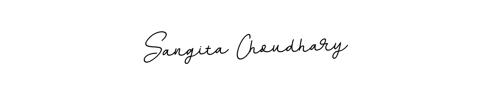 Make a beautiful signature design for name Sangita Choudhary. With this signature (BallpointsItalic-DORy9) style, you can create a handwritten signature for free. Sangita Choudhary signature style 11 images and pictures png