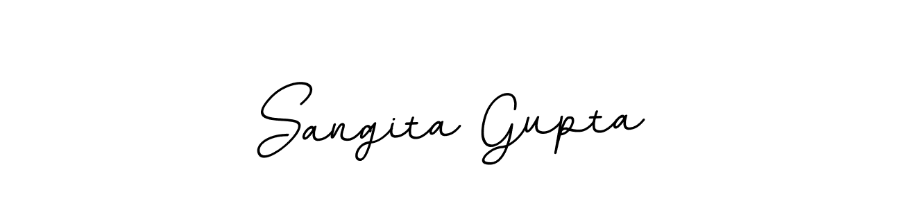 Sangita Gupta stylish signature style. Best Handwritten Sign (BallpointsItalic-DORy9) for my name. Handwritten Signature Collection Ideas for my name Sangita Gupta. Sangita Gupta signature style 11 images and pictures png