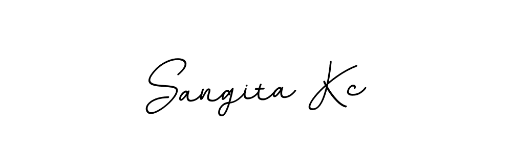 Make a beautiful signature design for name Sangita Kc. With this signature (BallpointsItalic-DORy9) style, you can create a handwritten signature for free. Sangita Kc signature style 11 images and pictures png