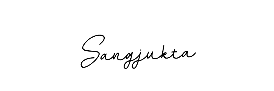 Sangjukta stylish signature style. Best Handwritten Sign (BallpointsItalic-DORy9) for my name. Handwritten Signature Collection Ideas for my name Sangjukta. Sangjukta signature style 11 images and pictures png