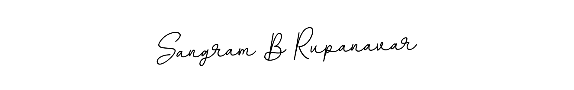 Create a beautiful signature design for name Sangram B Rupanavar. With this signature (BallpointsItalic-DORy9) fonts, you can make a handwritten signature for free. Sangram B Rupanavar signature style 11 images and pictures png