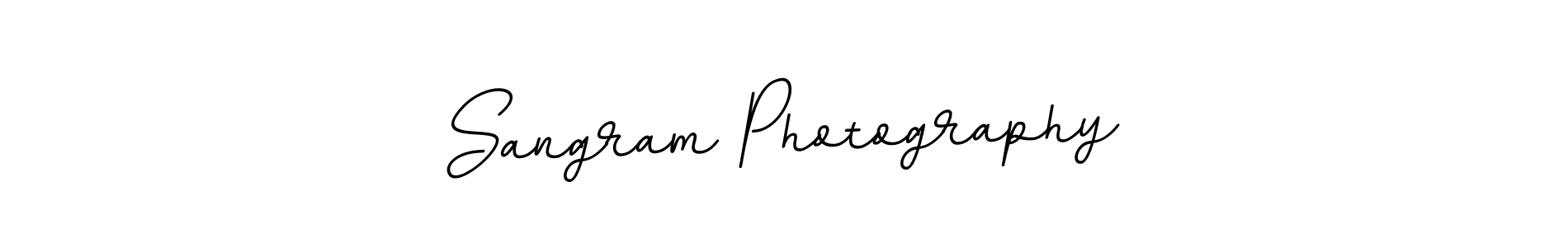 How to make Sangram Photography name signature. Use BallpointsItalic-DORy9 style for creating short signs online. This is the latest handwritten sign. Sangram Photography signature style 11 images and pictures png