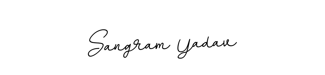 Design your own signature with our free online signature maker. With this signature software, you can create a handwritten (BallpointsItalic-DORy9) signature for name Sangram Yadav. Sangram Yadav signature style 11 images and pictures png