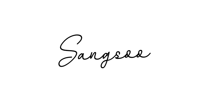Make a beautiful signature design for name Sangsoo. With this signature (BallpointsItalic-DORy9) style, you can create a handwritten signature for free. Sangsoo signature style 11 images and pictures png