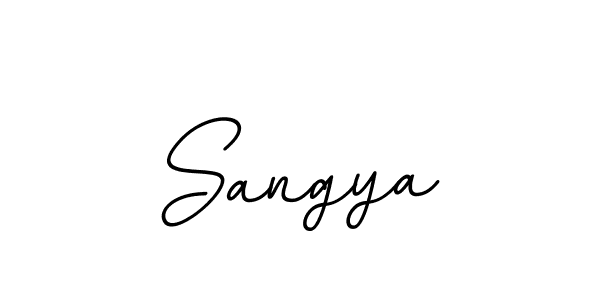 How to make Sangya signature? BallpointsItalic-DORy9 is a professional autograph style. Create handwritten signature for Sangya name. Sangya signature style 11 images and pictures png