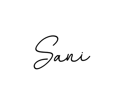 Create a beautiful signature design for name Sani. With this signature (BallpointsItalic-DORy9) fonts, you can make a handwritten signature for free. Sani signature style 11 images and pictures png