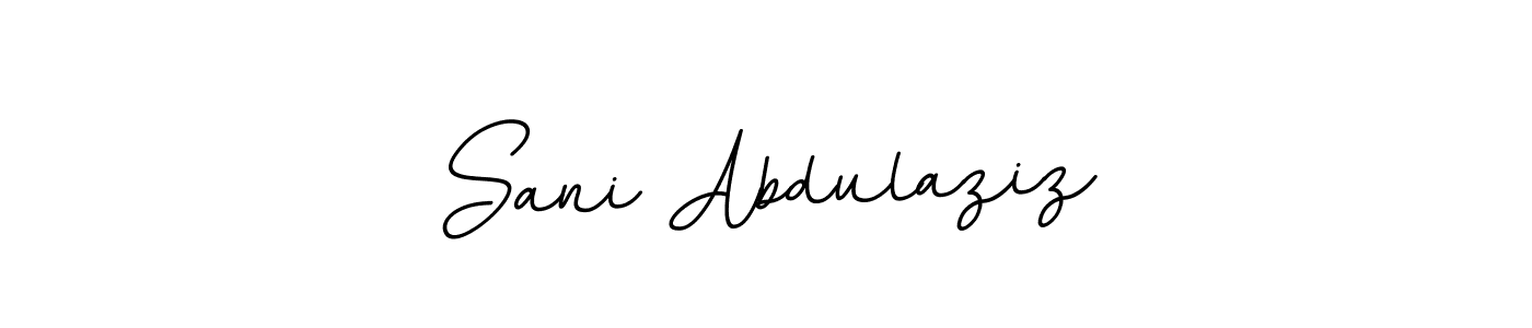 Design your own signature with our free online signature maker. With this signature software, you can create a handwritten (BallpointsItalic-DORy9) signature for name Sani Abdulaziz. Sani Abdulaziz signature style 11 images and pictures png