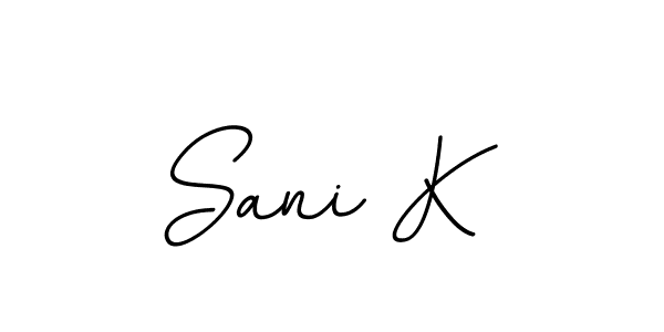 How to Draw Sani K signature style? BallpointsItalic-DORy9 is a latest design signature styles for name Sani K. Sani K signature style 11 images and pictures png