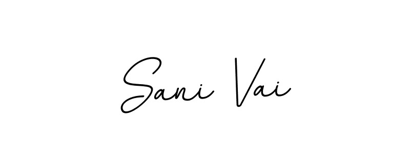 Make a beautiful signature design for name Sani Vai. With this signature (BallpointsItalic-DORy9) style, you can create a handwritten signature for free. Sani Vai signature style 11 images and pictures png