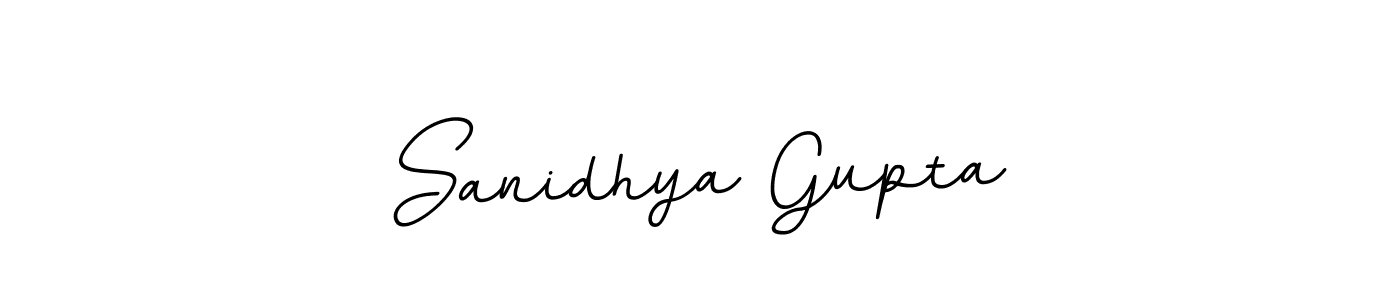 Design your own signature with our free online signature maker. With this signature software, you can create a handwritten (BallpointsItalic-DORy9) signature for name Sanidhya Gupta. Sanidhya Gupta signature style 11 images and pictures png