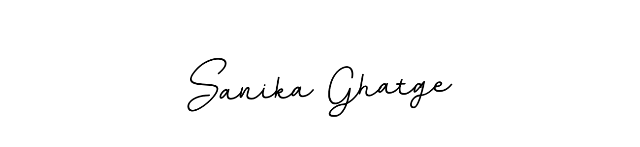 Create a beautiful signature design for name Sanika Ghatge. With this signature (BallpointsItalic-DORy9) fonts, you can make a handwritten signature for free. Sanika Ghatge signature style 11 images and pictures png